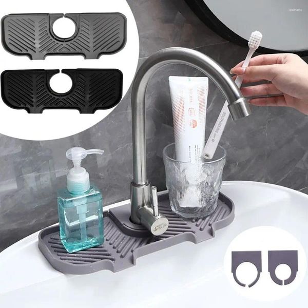 Robinets de cuisine brosse de nettoyage rangement porte-éponge accessoires de salle de bain organisateur plateau égouttoir boîte à savon tampon de vidange