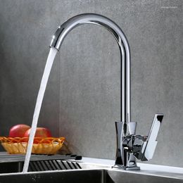 Robinets de cuisine robinets de cuivre Basin pivotant bassin à 360 degrés Rotation unique Batteur de pavé à eau froide