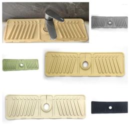 Tapis de séchage pour robinets de cuisine, tapis de robinet Durable, résistant à la moisissure, épais, protection contre les éclaboussures d'évier, coussin pliable en Silicone pour toilettes