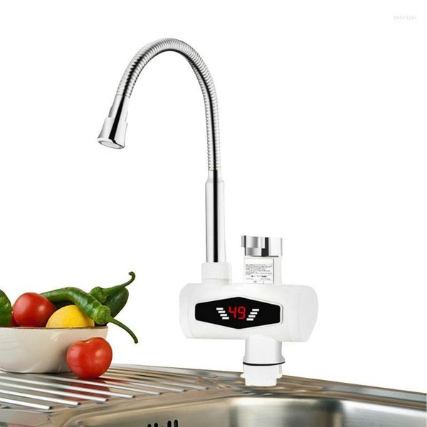 Robinets de cuisine Robinet électrique Chauffe-eau 220V Évier Instantané Sans réservoir 3000W Salle de bains Robinet de chauffage rapide