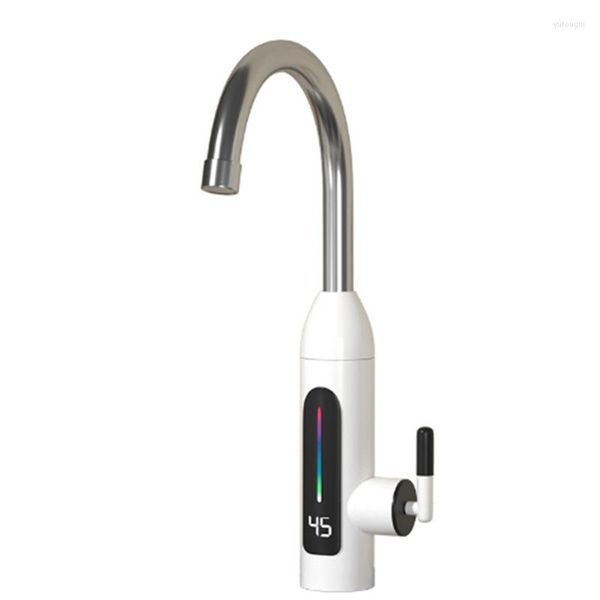 Robinets de cuisine Robinet de chauffage électrique Chauffe-eau froide à double usage sans réservoir Robinet rapide avec affichage LED Prise UE