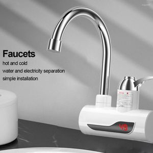 Robinets de cuisine chauffe-eau électrique robinet température réglable sans réservoir numérique chauffage rapide robinet salle de bain fournitures