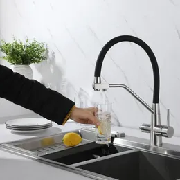 Robinets de cuisine robinet 3 en 1 en acier inoxydable 304, purificateur d'eau froide et directe, évier à boisson directe, bassin à légumes