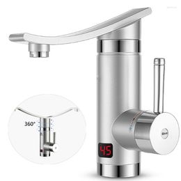 Robinets de cuisine robinet 3KW 3s chauffage rapide cascade chauffe-eau salle de bains rotation à 360 degrés affichage LCD numérique