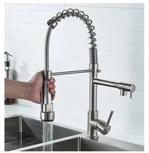 Keukenkranen kraan koud en pull-type universele anti-splash sink huishouden