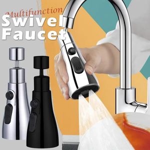 Kitchen Faucets Faucet Extender ThreePosition Adjustment Strong Scraping Wash 360 ° Rotating Frother Household Shower Tools 230921