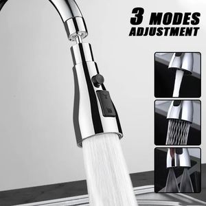 Kitchen Faucets faucet extender threeposition adjustment strong scraping wash 360 ° rotating frother home kitchen shower 231026