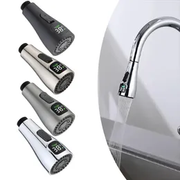 Grifos de cocina boucet boucet saque fregadero de agua de agua LED Explay de pantalla digital Universal 1/2 "Taps Bubbler Conector Bubbler