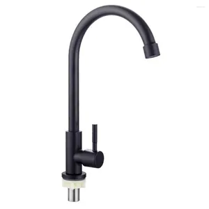 Robinets de cuisine robinet simple d'eau froide en acier inoxydable purificateur de levier de levier