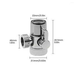 Robinets de cuisine robinet vanne diverteur 3 voies commutant le connecteur du robinet d'eau en plastique Adaptateur évier séparateur