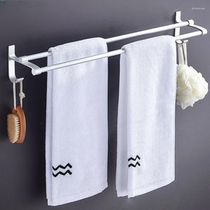Robinets de cuisine suspendus porte-serviettes sans poinçonnage, tige de salle de bains, matériel en aluminium léger, luxe et maison minimaliste