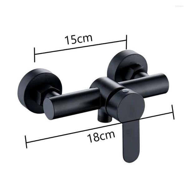 Robinets de cuisine mitigeur de robinet de douche pratique de haute qualité en acier inoxydable 304 noir G1/2in Type de levage pour la plupart