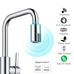 Robinets de cuisine capteur d'économie d'eau Intelligent buse adaptateur infrarouge sans contact pour salle de bains 230406