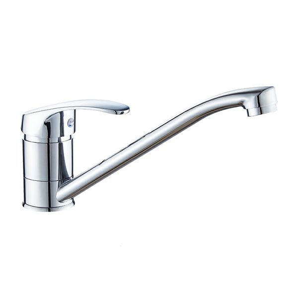 Robinets de cuisine Robinet de cuisine Salle de bains Levier unique Lavabo Accessoires Lavabo Bec long Mitigeur traditionnel el Eau froide Argent 230729