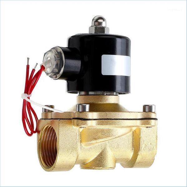 Grifos de cocina Grifos de cocina 1/2 3/4 1 pulgada 12V Solenoide eléctrico Vae Neumático para agua Aire Gas Latón Vaes1 Entrega de gotas 2022 DHJQU