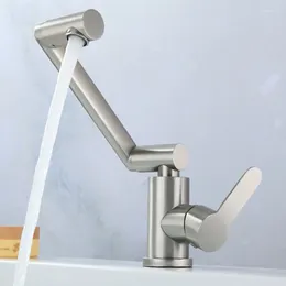 Robinets de cuisine aucun robinet mitigeur évier en acier inoxydable, lavabo à 1080 degrés salle de bains chromé contemporain G1/2