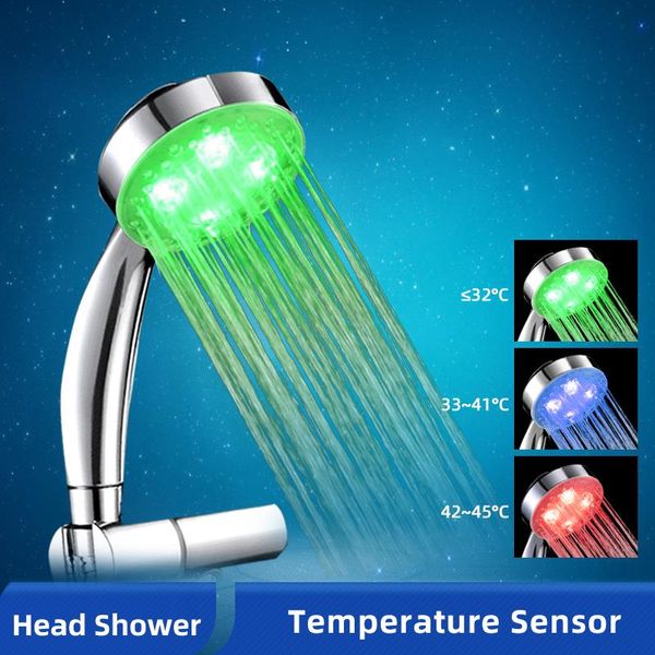 Robinets de cuisine OK-B LED Accessoires de robinet d'eau Glow Buse de robinet colorée pour salle de bain Head Light 3 couleurs 7