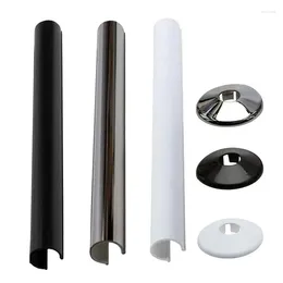 Grifos de cocina collares de tubo de radiador cubierta válvula de plástico decorativo accesorios de plomería de tipo redondo accesorios de plomería accesorios