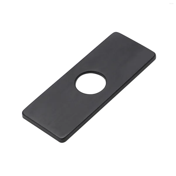 Grifos de cocina Rectángulo Moderno Durable Baño Vanidad Fregadero Grifo de acero inoxidable Inodoro Escudo Agujero Cubierta Placa de cubierta Fácil de limpiar