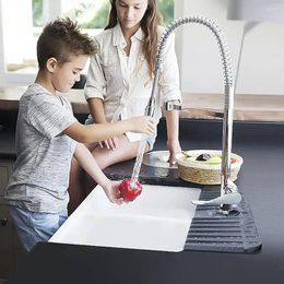 Tapis de robinet en Silicone pour robinets de cuisine, collecteur d'égouttement amélioré pour évier, protection contre les éclaboussures Ba