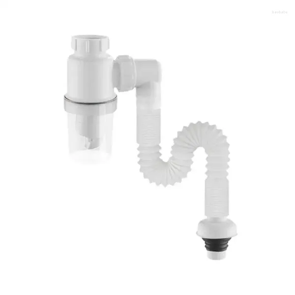 Grifos de cocina, adaptador de tubo de drenaje del fregadero, orificio de desbordamiento Flexible, conector de cabeza de agua de drenaje, accesorios de baño