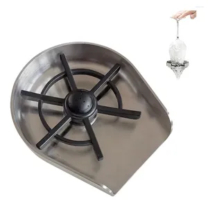 Robinets de cuisine lavabo tasse en verre lavage automatique de pression en acier inoxydable laveuse de pulvérisation