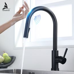 Torneiras de cozinha Smart Touch Crane para Sensor Water Tap Sink Mixer Girar Torneira KH1005 221203