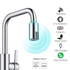 Robinets de cuisine Smart Touch Capteur Intelligent Adaptateur de robinet sans contact Buse Robinet de cuisine Accessoires 230406