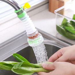 Grifos de cocina Filtro de salpicaduras Plástico a prueba de derrames Ahorro de agua Extensor de cabeza de grifo Color aleatorio para el hogar para 1 pieza