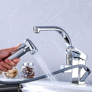 Robinets de cuisine en acier inoxydable Robinet de sortie avec bouchon pivotant à haute pression 360 Tapis de batteur à eau froide rotatif