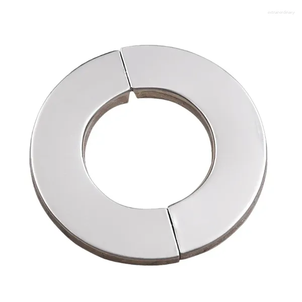 Robinets de cuisine en acier inoxydable fendu rond rond plaque murale murs de bride snap-on couvercle décoratif pour salle de bain l9be