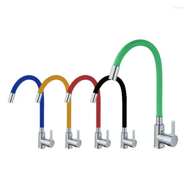 Grifos de cocina Grifo giratorio Opción multicolor y mezclador frío Fregadero Lavabo de verduras Accesorios de baño