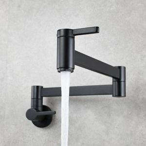 Keuken Kranen Kraan Uitloop Wastafel Kraan Eenvoudige Installatie Koud Water Wandmontage Sink Dubbele Schakelaar Badkamer Vouwarm Modern Spatwaterdicht