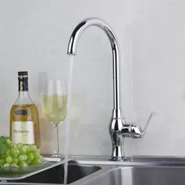 Robinets de cuisine Torayvino robinet de luxe chromé poli, lavabo monté sur le pont d'évier à poignée unique, salle de bains et robinet d'eau froide