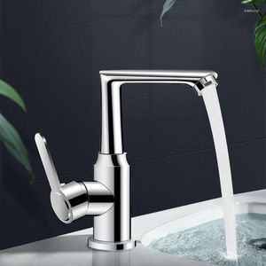 Robinets de cuisine, bec de cascade, robinet de lavabo, Construction en laiton massif, vannes en céramique argent pour salle de bain