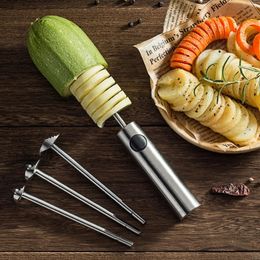 Keukengadget Veggie Boor Graven Corer Koken Gadget Groente Spiraalsnijder Spiralizer Creatieve Keukenaccessoires 240104