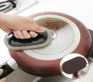 Gadgets de cuisine éponge magique éponge de nettoyage outils de cuisine brosse de décontamination forte avec poignée accessoires de cuisine de salle de bain 8645775