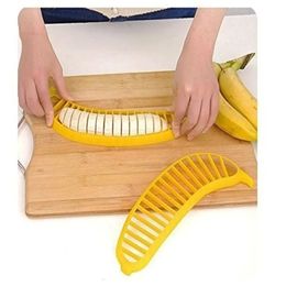 Coupe-banane en plastique, Gadgets de cuisine, outils pour fruits et légumes, machine à salade, coupe de banane, outils de cuisine