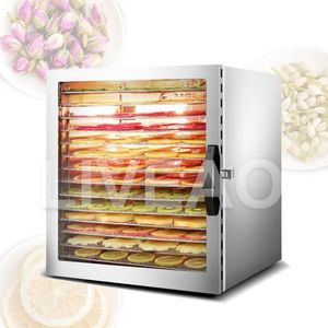 Kitchen High Performance Intelligent Food Drying Machine 10 Layers Fruit Dehydrator Touch Panel Cotton Candy Snacks Pet Treats Dryer