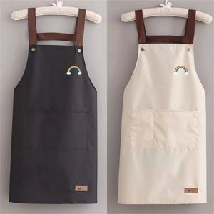 Keuken huishouden waterdicht en oliedicht heren dames schort Koreaanse versie Japans werk huishoudelijk werk overalls 240325