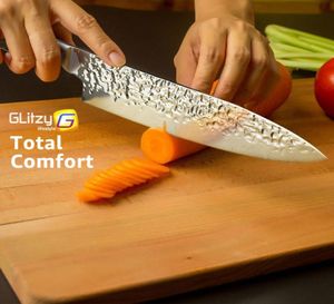 Couteau de cuisine 4 pouces Couteaux de chef japonais professionnels 7cr17 440c Carbon High Carbon Viande en acier inoxydable Santoku Home Couteau Drop 1818892