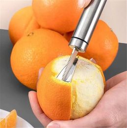 Couteaux de cuisine 304 en acier inoxydable éplucheur d'orange éplucheur de fruits ménage