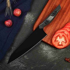 Couteaux de cuisine Couteaux de chef japonais à manche G10, revêtement en titane noir, acier à haute teneur en carbone 7CR17MOVS couteau de cuisine Q240226