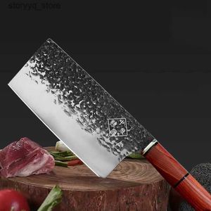 Couteaux de cuisine Longquan forgé couteau de cuisine couteau de coupe domestique vieux couteaux de cuisine couteau à trancher la viande ultra-rapide et tranchant TB9195 Q240226