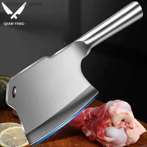 Couteaux de cuisine Cuisine de qualité couteau à découper les oscouteau en acier inoxydablecouteau de cuisine tranchant épaissi et lestécoupe de viande et de légumes Q240226