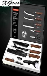 Knives de cocina Set Chef Knives 6 Sets de acero inoxidable Fored Knives de cocina Pasadas Peeler Chef Sliter Paring Knife Regalo Regalo 8585861