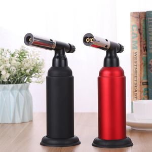 Encendedores de cocina Tamaño grande dual 1300C Antorcha de gas butano de metal Llamas de chorro a prueba de viento Pesado Antorcha de butano gigante Encendedor Antorchas de cocina profesional Herramienta de barbacoa