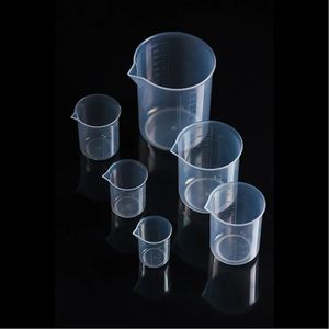 Tasse de mélange de mesure de liquide de cuisine, gobelets en plastique gradués en résine époxy, gobelets de mélange transparents polyvalents pour aliments, utilisation en laboratoire