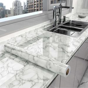 Cuisine Marble 40 Autocollant CM Huile étanche étalage