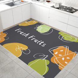 Tapis de cuisine en Pvc, décoration de maison, dessin animé, grande taille, antidérapant, imperméable, résistant à l'huile, lavable, 240223